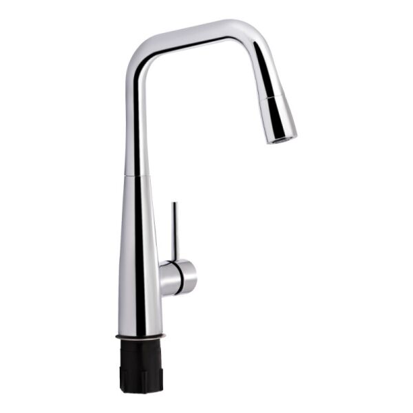 

Кран кухонный однорукояточный Q-TAP Kuchyne QTKUC90X102FC хром латунь 77467