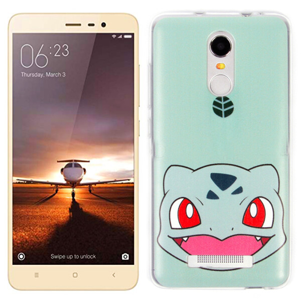

Накладка прорезиненная Pokemon для Xiaomi Redmi Note 3 бирюзовая (10442)