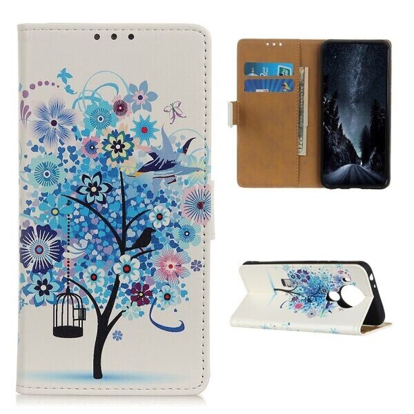 

Чехол Deexe Life Style Wallet для Nokia 5.4 - Blue Tree