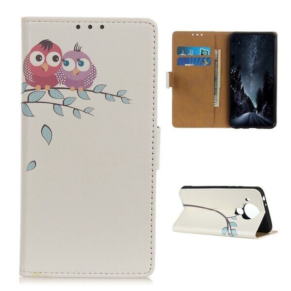 

Чехол Deexe Life Style Wallet для Nokia 5.4 - Owls