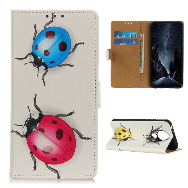 

Чехол Deexe Life Style Wallet для Nokia 5.4 - Ladybugs