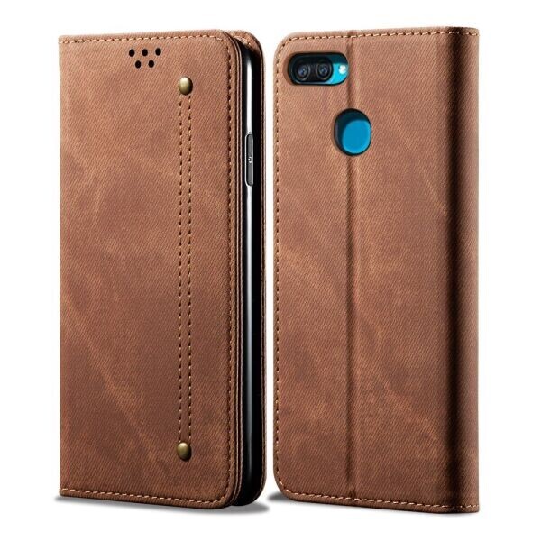 

Чехол-книжка UniCase Jeans Wallet для OPPO A12 - Brown