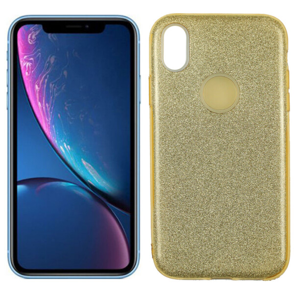 

Чехол Silicone 3in1 Блёстки для iPhone XR Gold (25362)