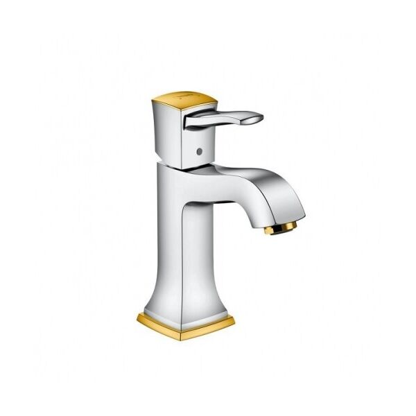

Кран на раковину однорычажный HANSGROHE Metropol Classic 31300090 золотой латунь донный клапан 72551