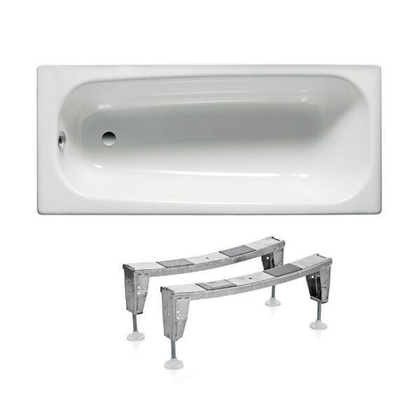 

Ванна стальная прямоугольная ROCA CONTESA A236060000+A291021000 150см x 70см с ножками 72156