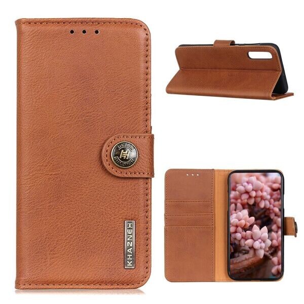 

Чехол-книжка KHAZNEH Wallet Cover для Samsung Galaxy A02 (A022) - Brown