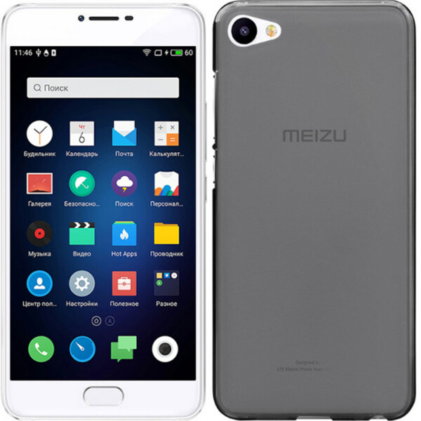 

Чехол силиконовый оригинальный для Meizu U20 Black (13946)