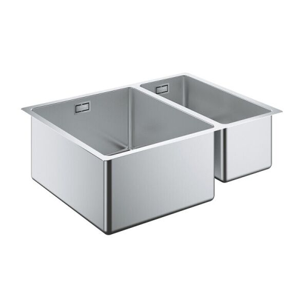 

Раковина на кухню металлическая прямоугольная GROHE 31577SD0 585мм x 440мм матовая 1мм 34245