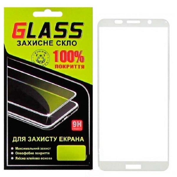 

Защитное стекло 3D Huawei Y5 (2018), Y5 Prime (2018), Y5 Lite (2018) Белый Glass