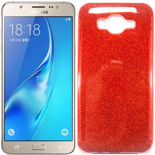

Чехол силиконовый 3in1 Блёстки для Samsung J500 Red (17785)