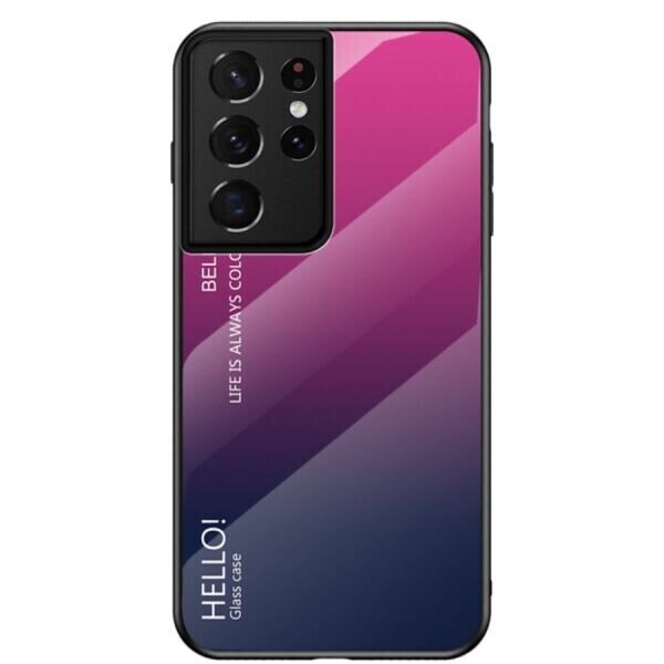 

Защитный чехол Deexe Gradient Color для Samsung Galaxy S21 Ultra - Rose / Blue