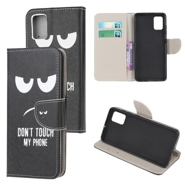 

Чехол-книжка Deexe Color Wallet для Samsung Galaxy A02s (A025) - Don‘t Touch My Phone