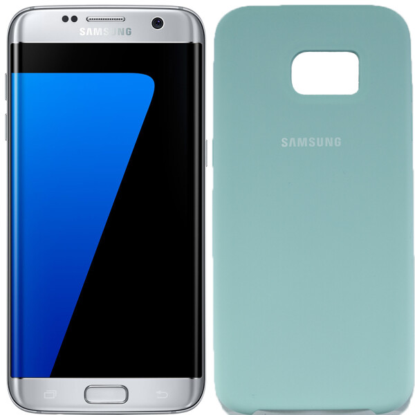 

Чехол силиконовый оригинальный для Samsung G930 Galaxy S7 Светло голубой (20468)