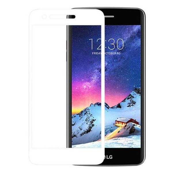 Защитное стекло 5D LG X240 K8 (2017) (0.3mm, 2, 5D, с олеофобным покрытием) Белый
