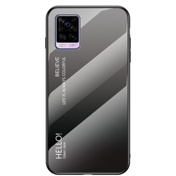 

Защитный чехол Deexe Gradient Color для VIVO V20 - Black / Grey