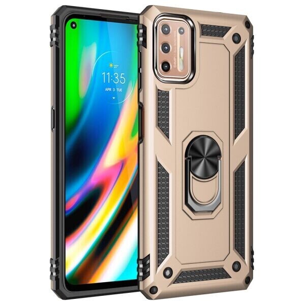 

Защитный чехол Deexe Armor Case для Motorola Moto G9 Plus - Gold