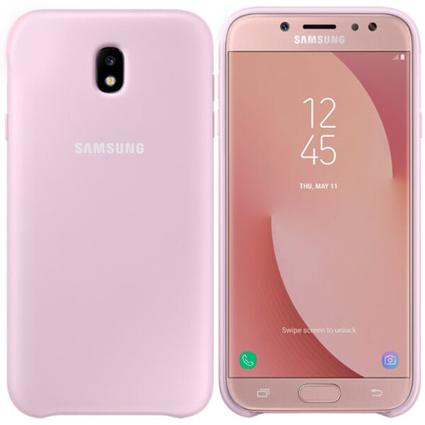 

Чехол силиконовый оригинальный для Samsung J330 (J3-2017) Розовый (19681)