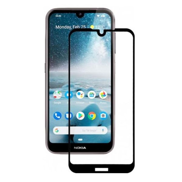 

Защитное стекло 2.5D Nokia 4.2 Full Glue (0.3mm, 2.5D, с олеофобным покрытием) Черный
