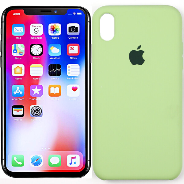 

Оригинальный силиконовый чехол для iPhone Xr Зеленый (28263)