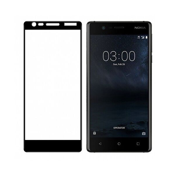 

Защитное стекло 2.5D Nokia 3.1 Full Glue (0.3mm, 2.5D, с олеофобныm покрытием) Черный