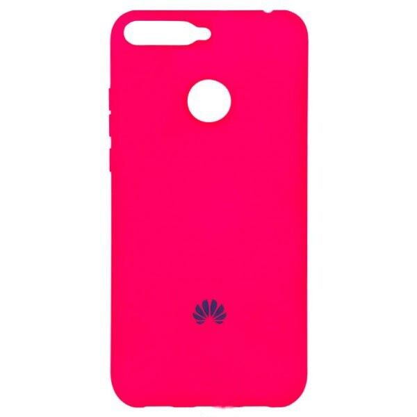 

Чехол Silicone Case Full Huawei Y6 Prime (2018), Y6 Pro (2018), Honor 7A Pro Малиновый