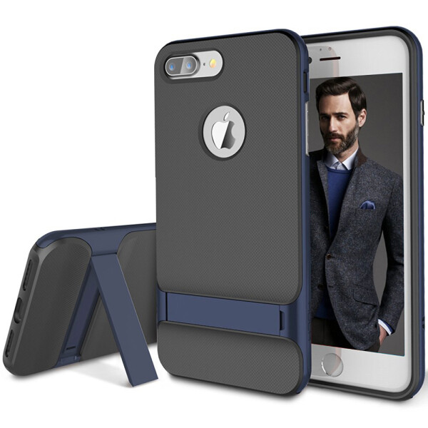 

Чехол Rock Royce Series TPU+PC для Apple iPhone 7 plus (5.5") (Черный / Синий) (7951)