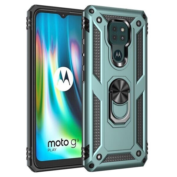 

Защитный чехол Deexe Armor Case для Motorola Moto G9 Play - Dark Green