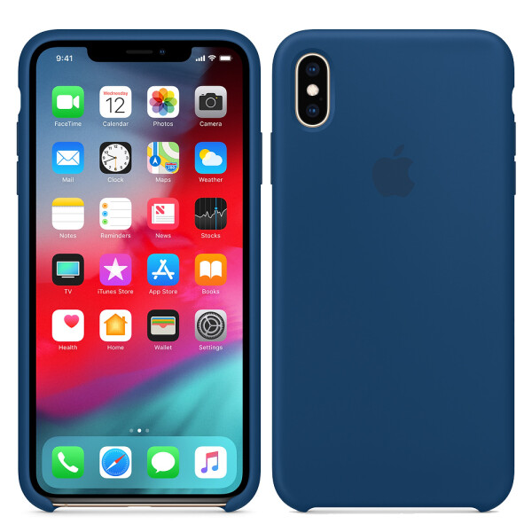 

Чехол силиконовый оригинальный для iPhone Xs Max Blue Horizone (25734)