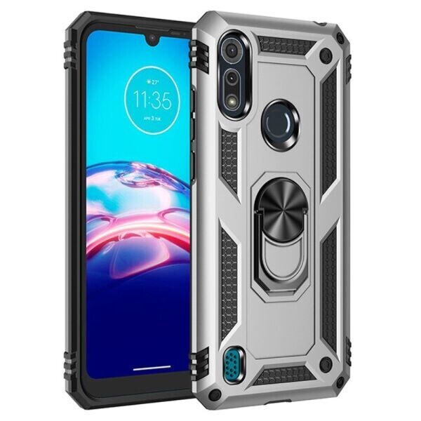 

Защитный чехол Deexe Armor Case для Motorola Moto E6S - Silver