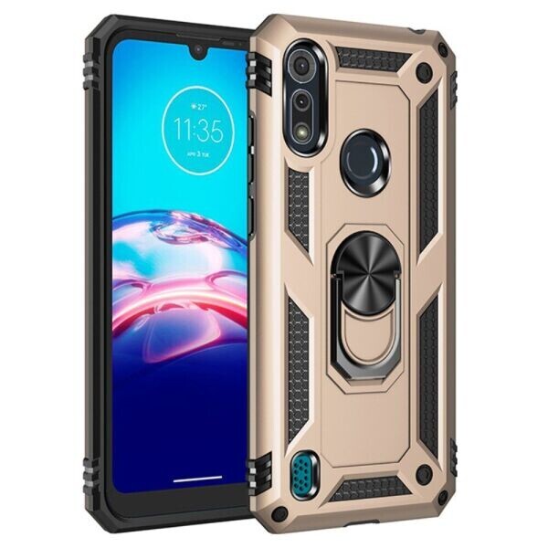 

Защитный чехол Deexe Armor Case для Motorola Moto E6S - Gold