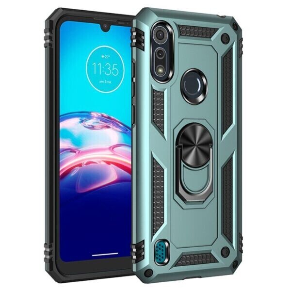 

Защитный чехол Deexe Armor Case для Motorola Moto E6S - Dark Green