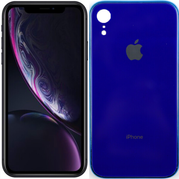 

Чехол U-Like Glossy Logo case для iPhone Xr Синий (27518)