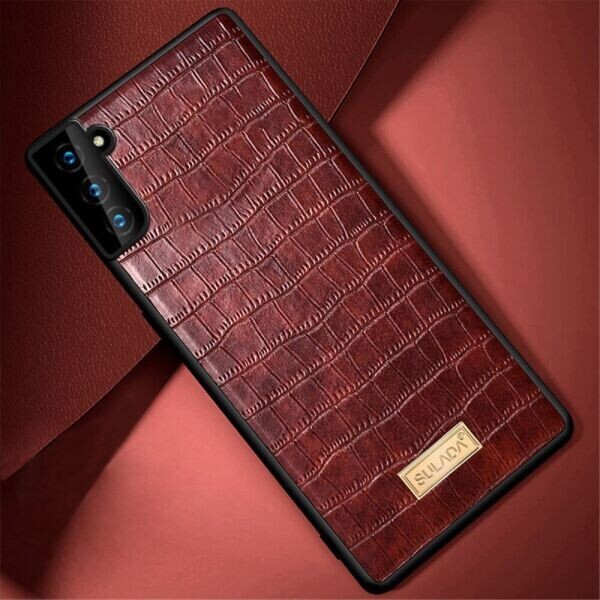 

Защитный чехол SULADA Crocodile Style для Samsung Galaxy S21 (G991) - Brown