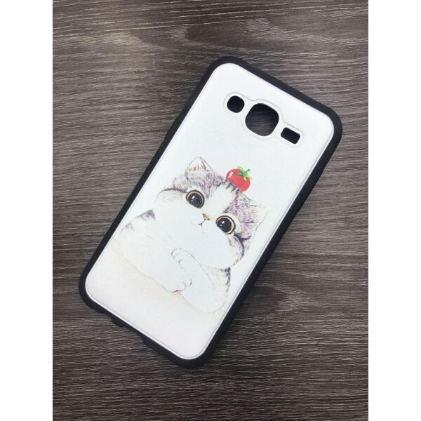 

Силиконовый чехол Pictures для Samsung J5 cat white