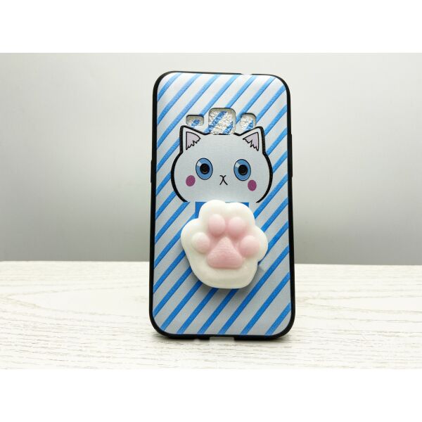 

Cиликоновый чехол Touch me для Samsung J120 Paw cat's (KC)