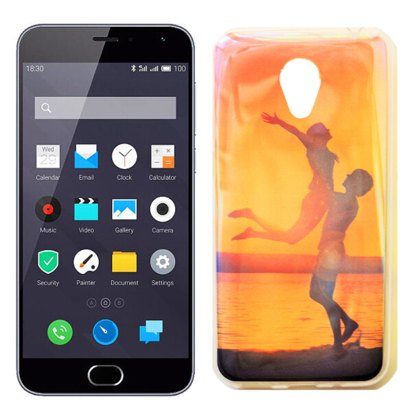 

Накладка силиконовая для Meizu M2 перламутр (13189)