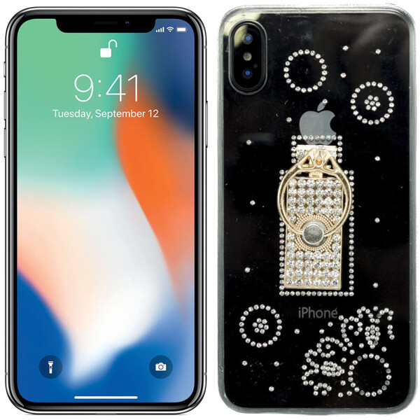 

Чехол-накладка Younicou Diamonds with Ring Holder для iPhone X Парфюм (19000)
