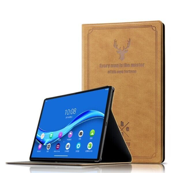 

Чехол-книжка UniCase Deer Pattern для Lenovo Tab M10 Plus X606F - Brown