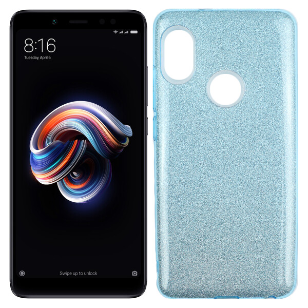 

Чехол Silicone 3in1 Блёстки для Xiaomi REDMI Note 5 Pro Blue (25409)