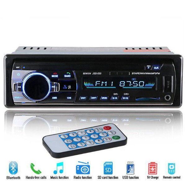 

Мощная Автомагнитола с чистым звуком JSD-520BT С USB И BLUETOOTH.