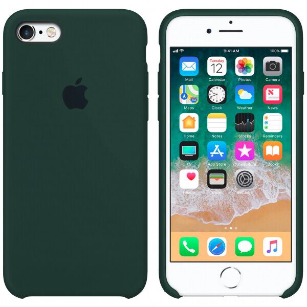 

Silicone case for iPhone 5/5S/SE (49) forest green