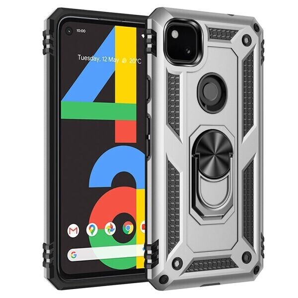 

Защитный чехол Deexe Armor Case для Google Pixel 4A - Silver