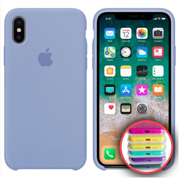 

Silicone Case Full for iPhone X/XS (5) lilac cream (No name)