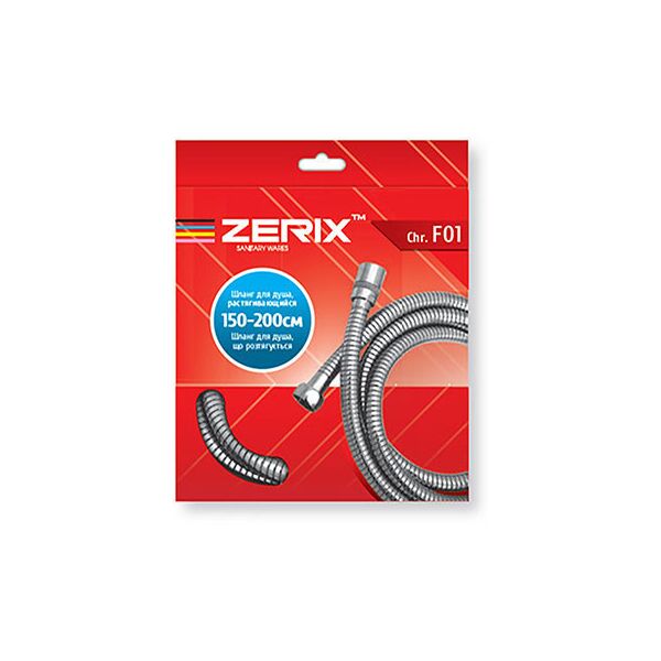 

Душевой шланг в металлической оплетке 2000мм ZERIX Chr.F01 ZX2619 хром 80918