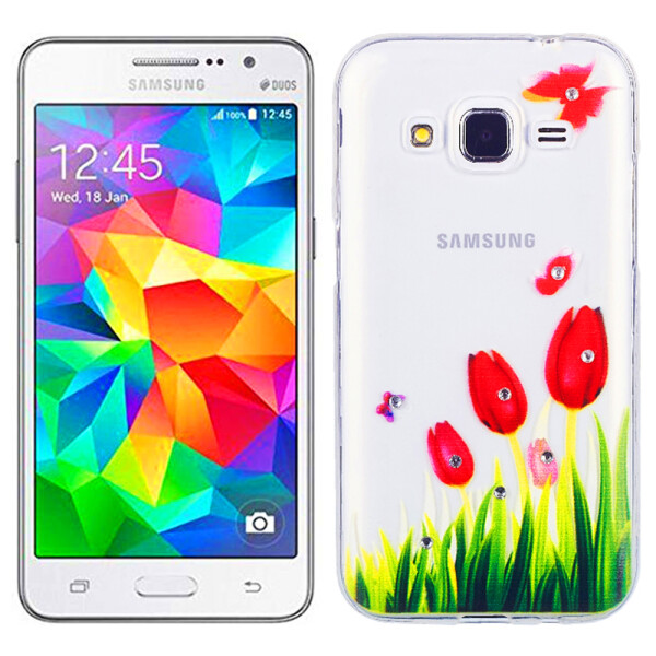 

Чехол Lucent Diamond Case для Samsung G530 Tulips (Red) (9748)