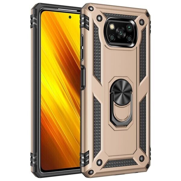 

Защитный чехол Deexe Armor Case для Xiaomi Poco X3 - Gold