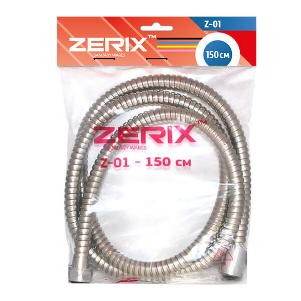 

Душевой шланг в металлической оплетке 1500мм ZERIX Chr.Z-01 ZX0198 хром 80941