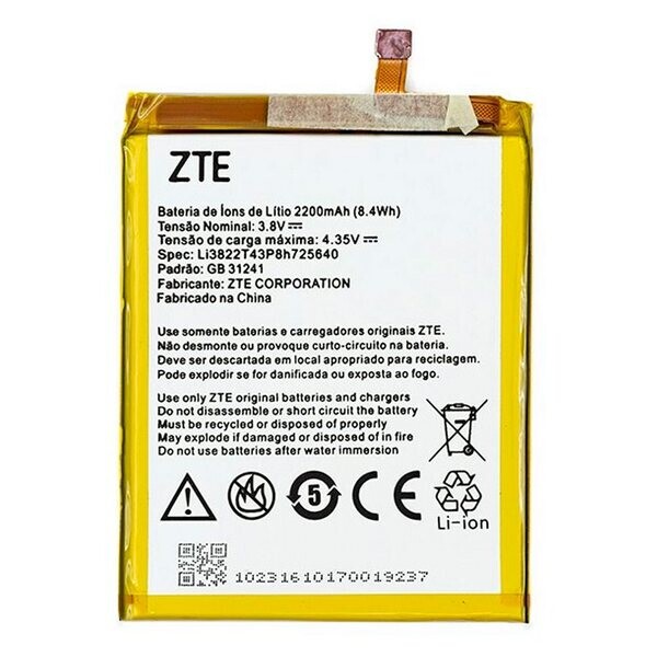 

Аккумулятор для ZTE Blade A510 / Li3822T43P3h725638