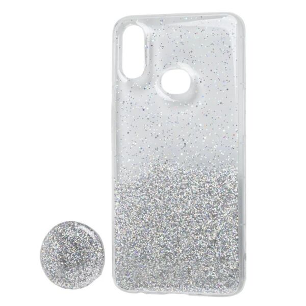

Чехол Fashion popsoket для Samsung A01 (A015) silver (KC)