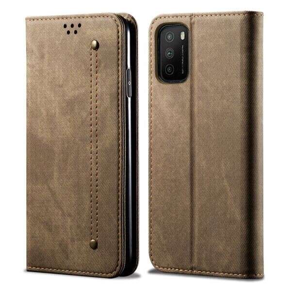 

Защитный чехол UniCase Jeans Wallet для Xiaomi Poco M3 - Khaki